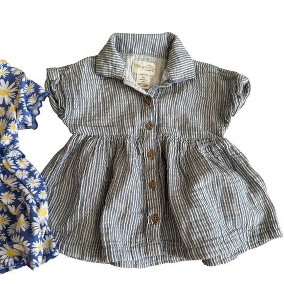 Bundle Baby Girl Size 3M Set 6PC Lot Bubble Romper Dresses Floral - Picture 4 of 11